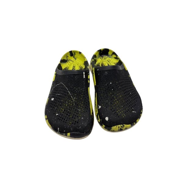 Crocs Unisex Black & Yellow Perforated Slip-On Mens Size 5 Women’s  Size 7 - Picture 6 of 7